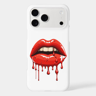 Glossy Red Dripping Lips – Aesthetic Phone Case
