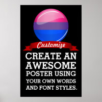 Glossy Round Bisexuality Flag