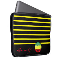 Glossy Round Smiling Rasta Colours Flag