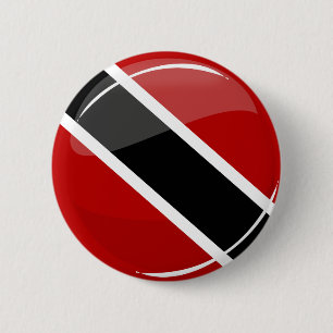 Glossy Round Trinidad and Tobago Flag 2 Inch Round Button