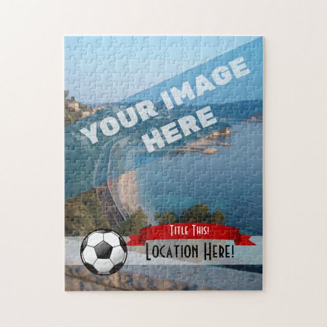 Glossy Soccer Ball Jigsaw Puzzle (Vertical)