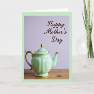 Glossy Teapot Mothers Day Card