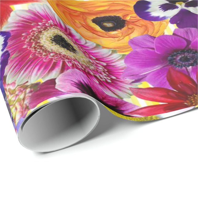 Glossy Wrapping Paper Colourful Elephant (Roll Corner)