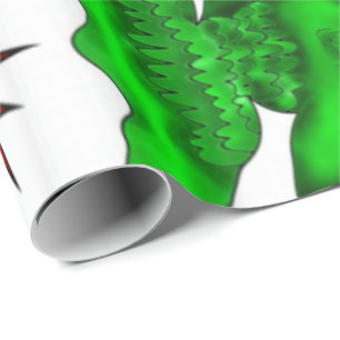 Glossy Wrapping Paper Fish Crabs Ocean Beach