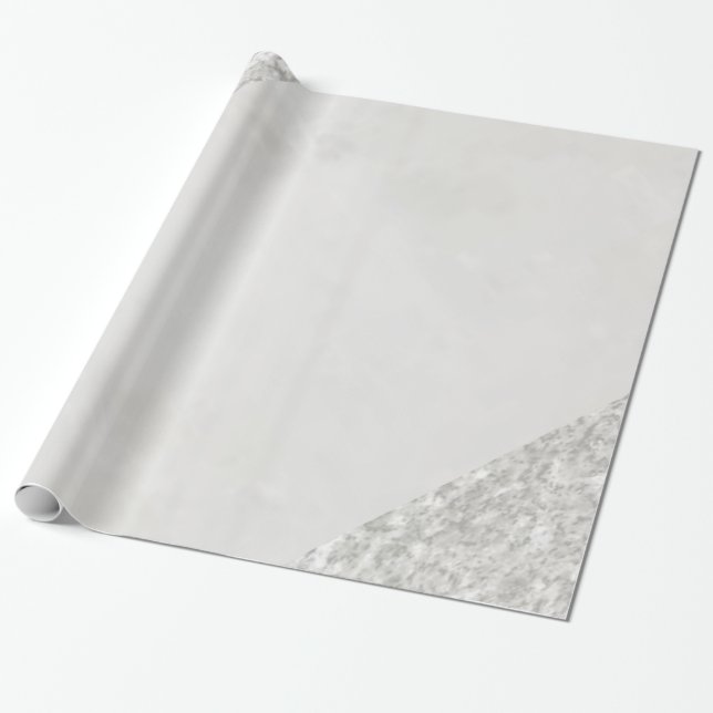 Glossy Wrapping Paper, Grey Silver Paper (Unrolled)