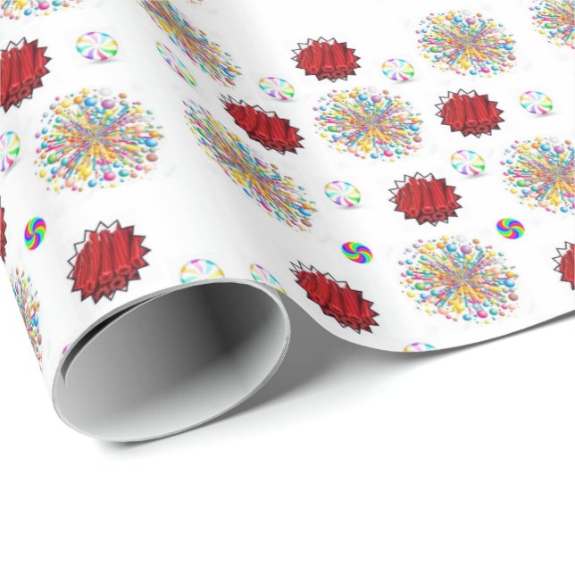 Glossy Wrapping Paper Liquorice (Roll Corner)