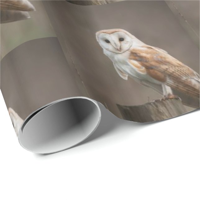 Glossy Wrapping Paper Owl (Roll Corner)