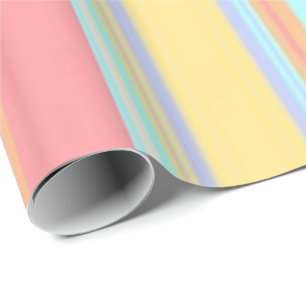 Glossy Wrapping Paper Pastel Stripe
