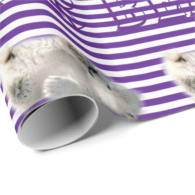 Glossy Wrapping Paper Polar Bear Love (Roll Corner)