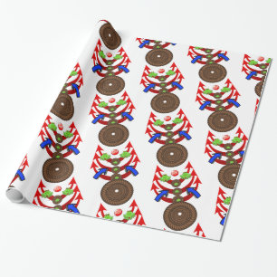 Glossy Wrapping Paper, Rope Arrows Paper