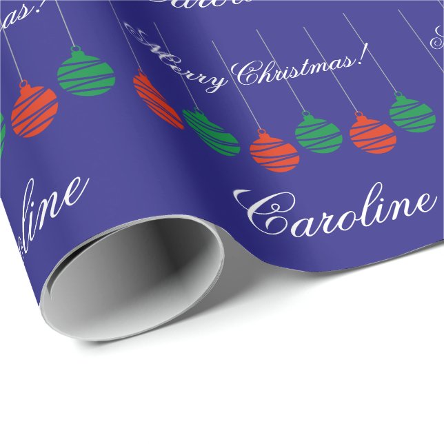 Glossy wrappingpaper for elegant Christmas present (Roll Corner)