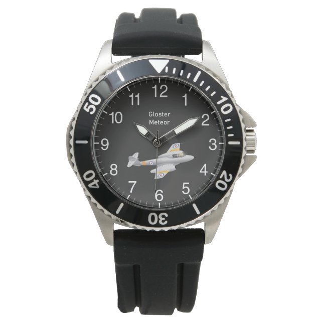 Gloster Meteor British WW2 Jet Fighter Watch (Front)
