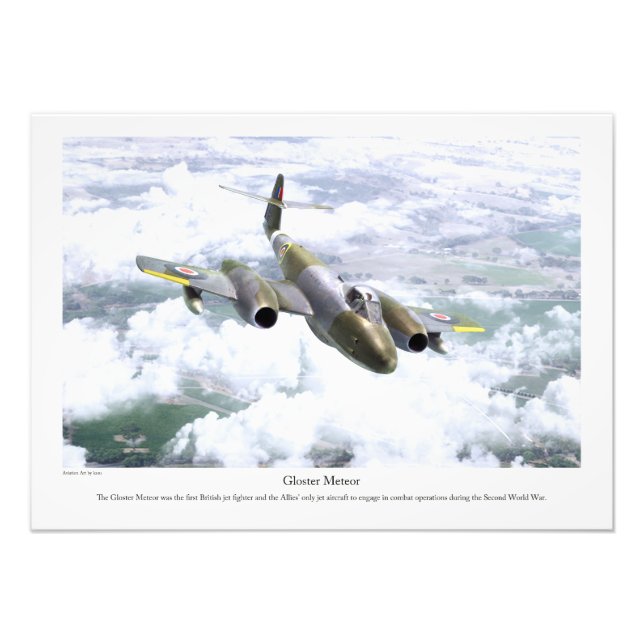 Gloster Meteor Photo Print (Front)