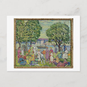 Gloucester Harbour (oil on canvas) Postcard