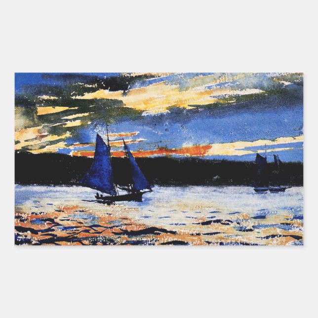 Gloucester Sunset by Winslow Homer  Sticker (Front)