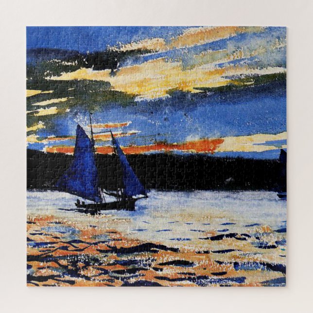 Gloucester Sunset painting by Winslow Homer Jigsaw Puzzle (Vertical)