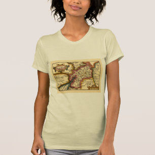 Gloucestershire County England Old Antiquarian Map T-Shirt