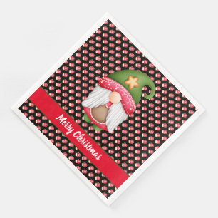 Glove Gnome Customize Colour and Text Napkin