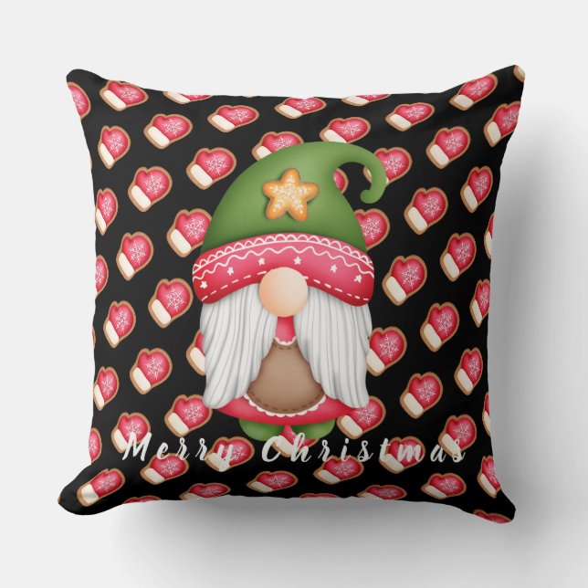 Glove Gnome Customize Text and Colour 20"X20" Throw Pillow (Front)