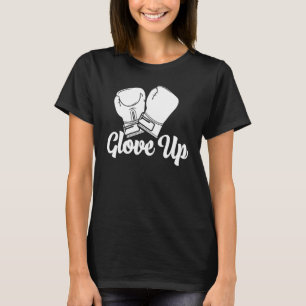Glove Up Retro  Women Boxing Sports Love T-Shirt