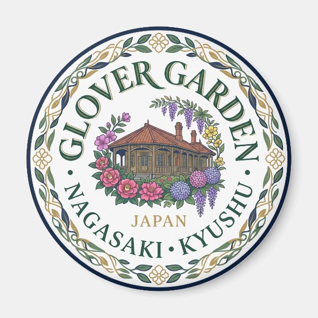 Glover Garden Japan Magnet (Front)