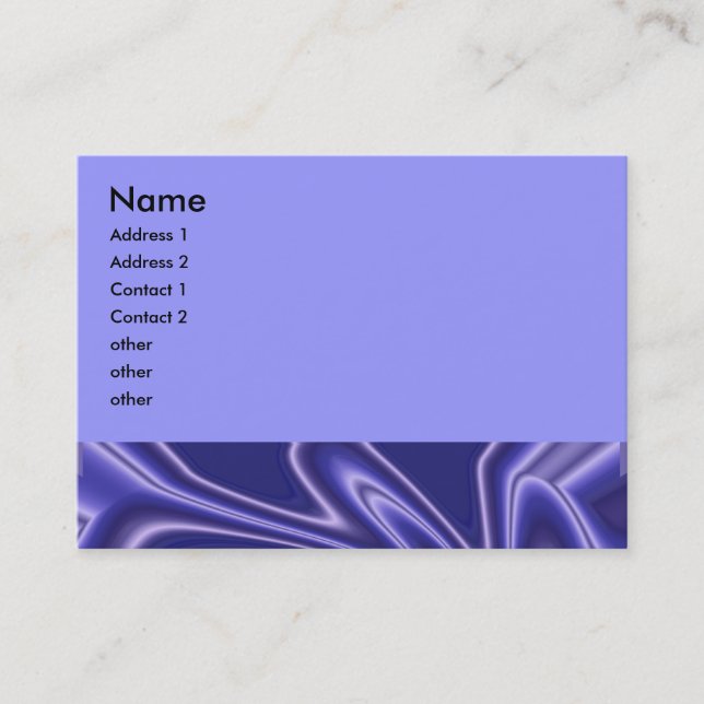 glow blue business card (Front)