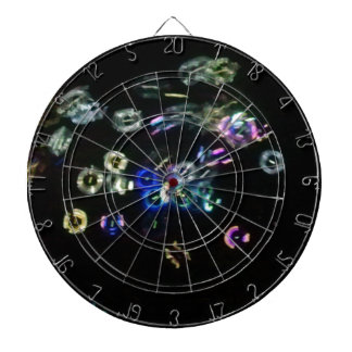 Glow bubbles at night dartboard