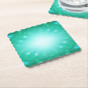Glow Bubbles Paper Coaster