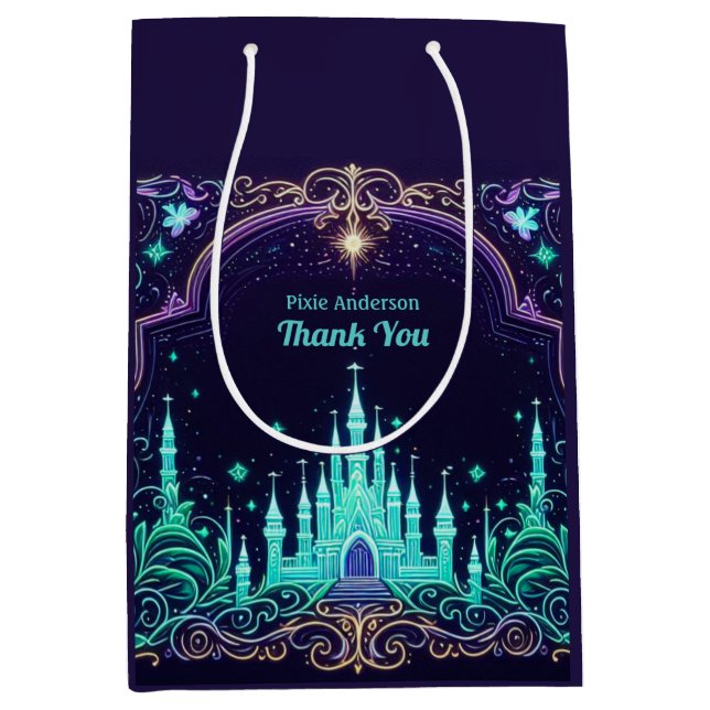 Glow Fairy Party Theme - Fairytale After Dark Medium Gift Bag (Front)