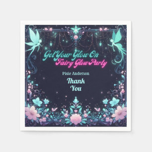 Glow Fairy Party Theme - Fairytale After Dark Napkin