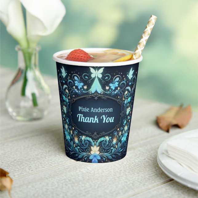 Glow Fairy Party Theme - Fairytale After Dark Paper Cups (Insitu)