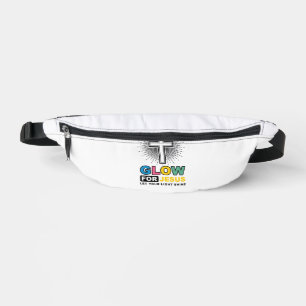 Glow For Jesus Christian Cross Light Shirt Design_ Fanny Pack