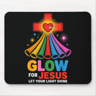 Glow For Jesus Christian Faith Mouse Pad