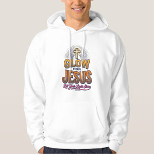 Glow for Jesus Let Your Light Shine Christian Desi Hoodie