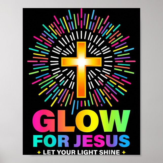 Glow For Jesus Let Your Light Shine Vbs 2026 Poster (Front)