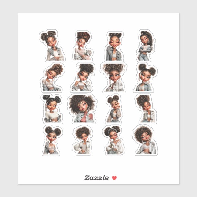 Glow Getter 16 Editorial Stickers (Feuille)