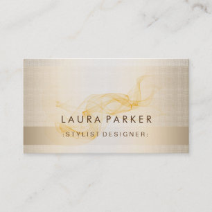 Glow Glitter Gold Foil Elegant Background Business Card