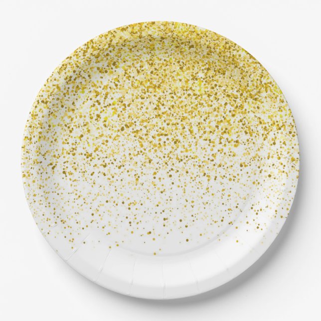 Glow Gradient Pattern 1 Paper Plate (Front)