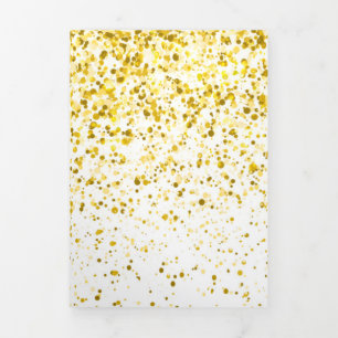 Glow Gradient Pattern 1 Tri-Fold Holiday Card