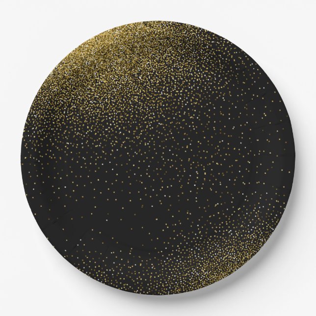 Glow Gradient Pattern 4 Paper Plate (Front)