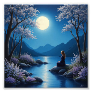 Glow-In-The-Dark Acrylic Paintings! 🎨🌟 Photo Print