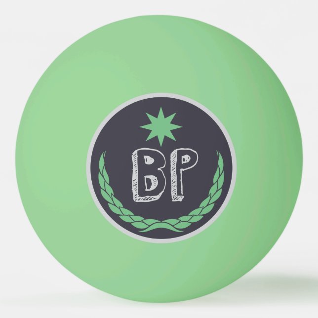 Glow in the Dark "Beer Pong Master" Beer Pong Ping Pong Ball (Front)