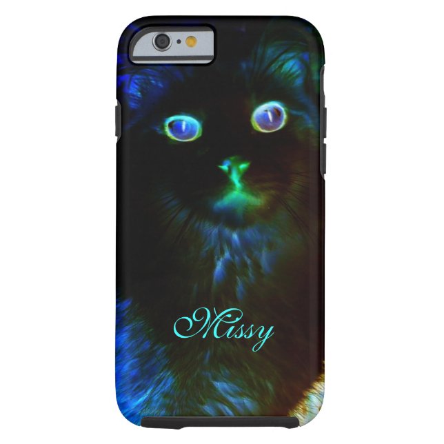 Glow In The Dark Cat iPhone 6 Case (Back)