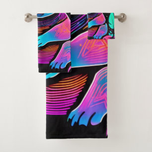 Glow in the Dark Koala Bath Towel Set