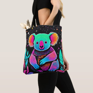 Glow in the Dark Koala Tote Bag