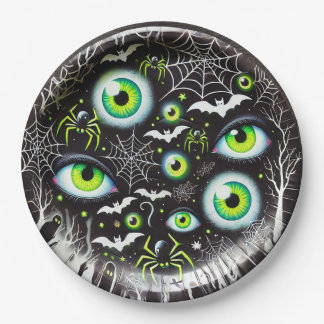 Glow in the dark  paper plate