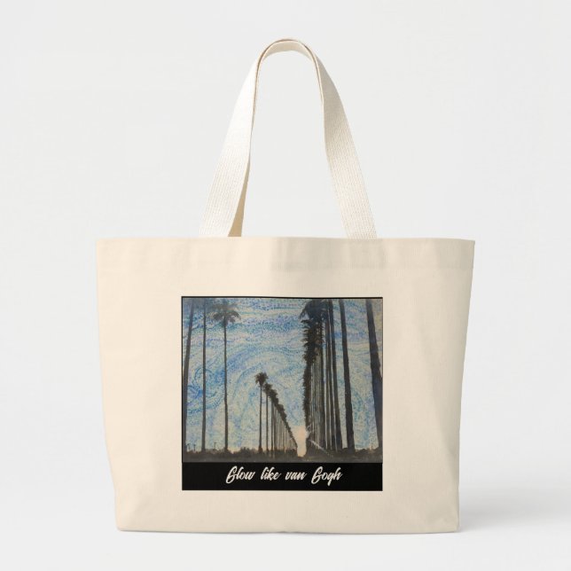 Glow like van Gogh Tote (Front)