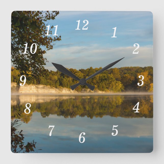 Glow Of Autumn Morning Wall Clock (Front)