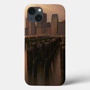 Glow of sunset during stormy skies over East iPhone 13 Case