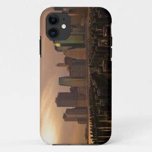 Glow of sunset during stormy skies over East iPhone 11 Case